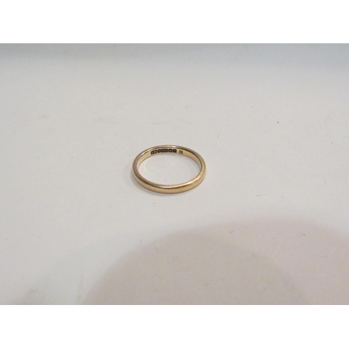 4408 - A 9ct gold wedding band        (E) £30-40