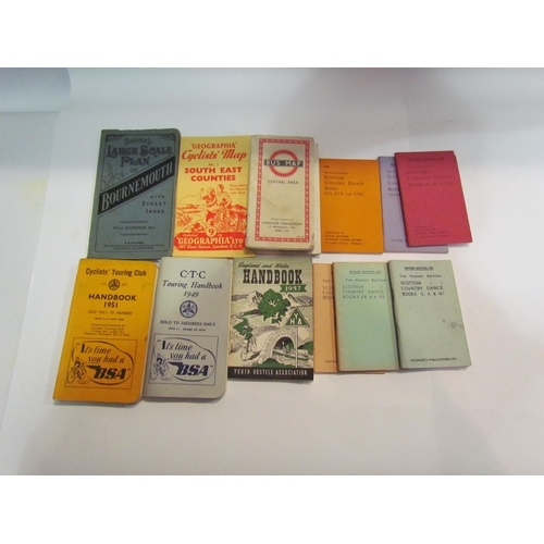 4480 - A collection of cycling handbooks and old tube maps