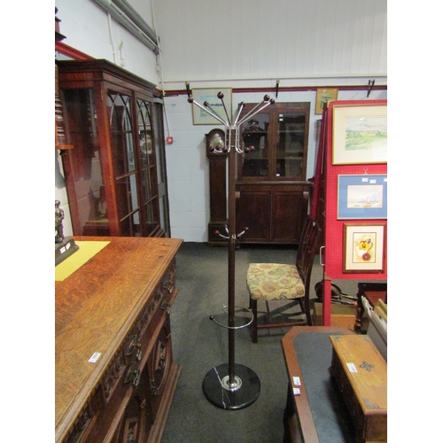 1046 - A 20th Century hat and coat stand with marble base  (R) £25