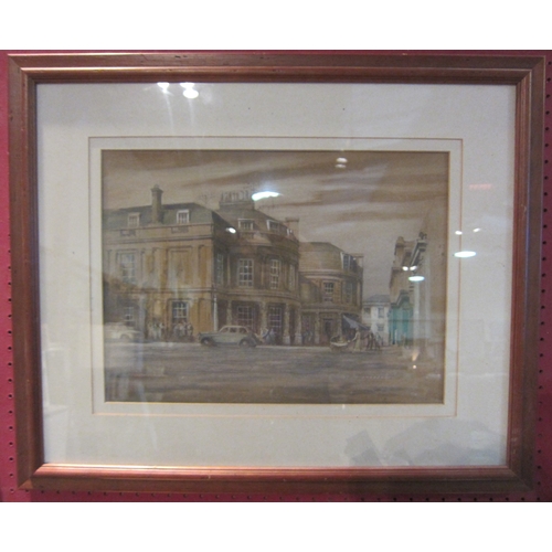 1060 - WALTER MONCKTON KEESEY (XIX-XX): A watercolour 'Montpellier', framed and glazed, 29cm x 38cm