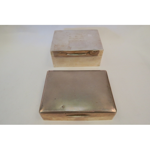 1351 - Two silver cigarette boxes