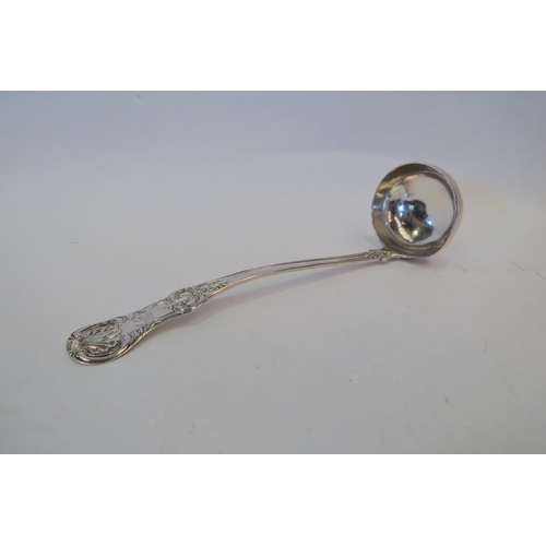 1442 - A Georgian Scottish silver sauce ladle, Glasgow 1829, 15cm long, 30g