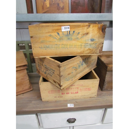 2216 - Three herrings crates