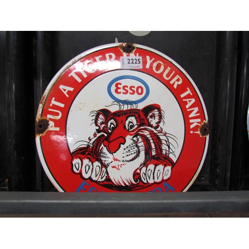 2225 - An enamel sign Esso 30cm