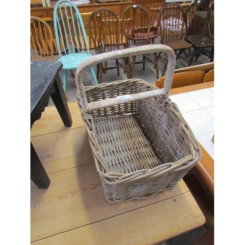 2240 - A wicker shopping basket