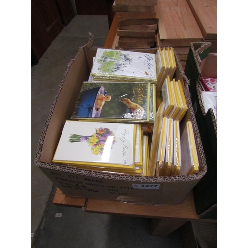 2277 - A box of ex-shop stock Easter Cards, 60 packs of 6           (R) £10