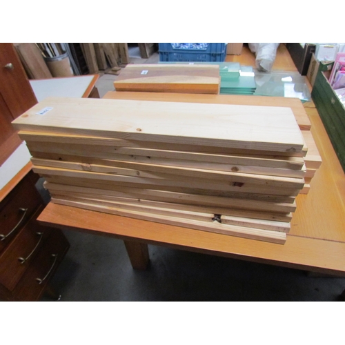 2278 - A bundle of 12 pine shelves 60 x 14cm