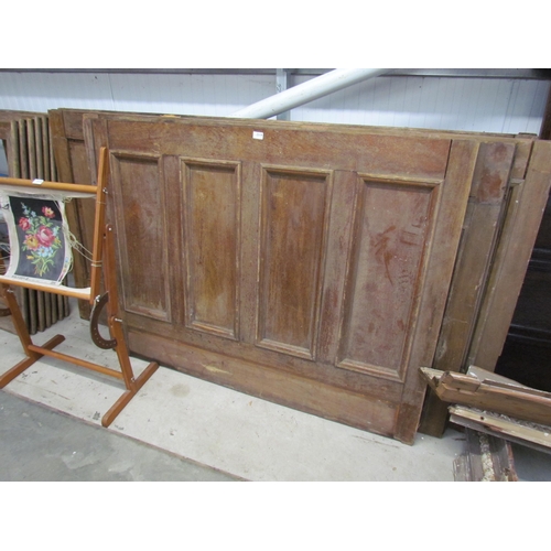 2319 - Four sections of Edwardian mahogany panelling 2x 117 x 218cm and and 2x 156 x 117cm