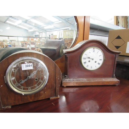 2084 - Two mantel clocks and a cuckoo clock