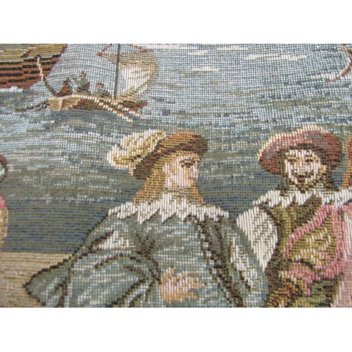 2165 - A wall hanging tapestry of an 18th Century Venietian harbour approx 180 x 100cm