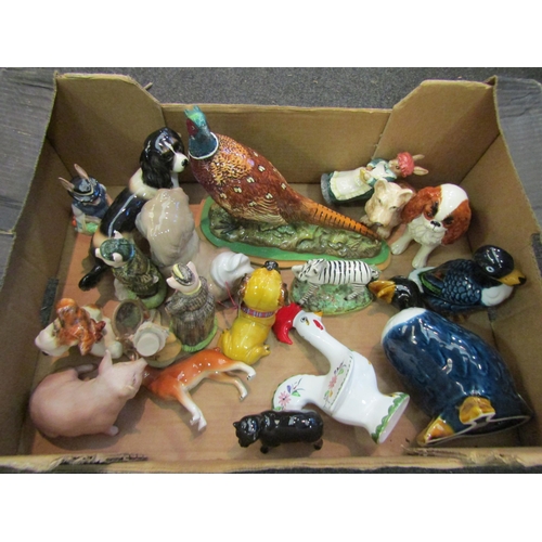 1172 - A selection of ceramic animals including Lladro, Sylvac, Border Fine Arts 