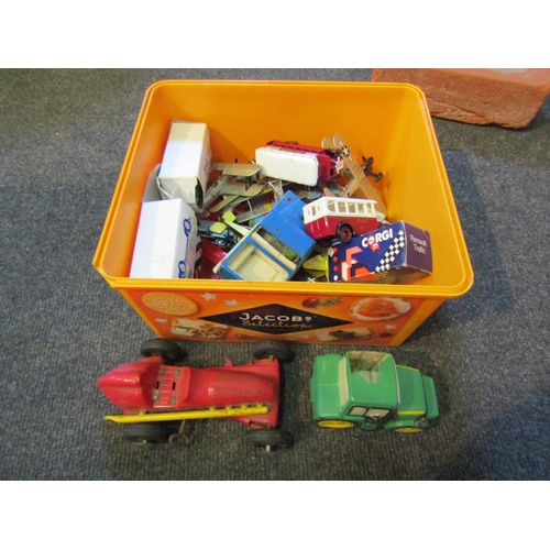 1251 - A small box containing toy cars and aeroplanes