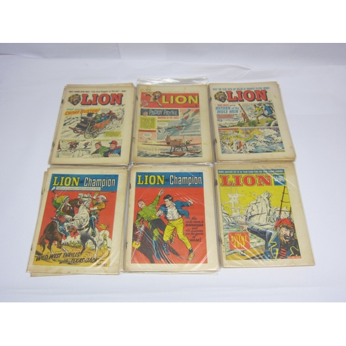 5024 - A collection of predominantly 1960s 'Lion' and 'Lion and Champion' comics (approx. 40)