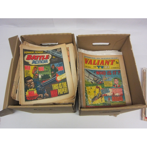 5026 - A collection of predominantly 1970s British comics including 'Battle', 'Action', 'Battle Action', 'H... 