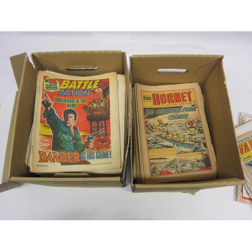 5026 - A collection of predominantly 1970s British comics including 'Battle', 'Action', 'Battle Action', 'H... 