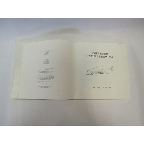 1475 - A limited edition single volume, 'John Busby Nature Drawings', signed by the artist to limitation pa... 