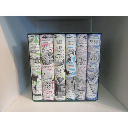 1495 - Arthur Ransome 'The Swallows and Amazons Adventures', Jonathan Cape six volume boxed set, all origin... 