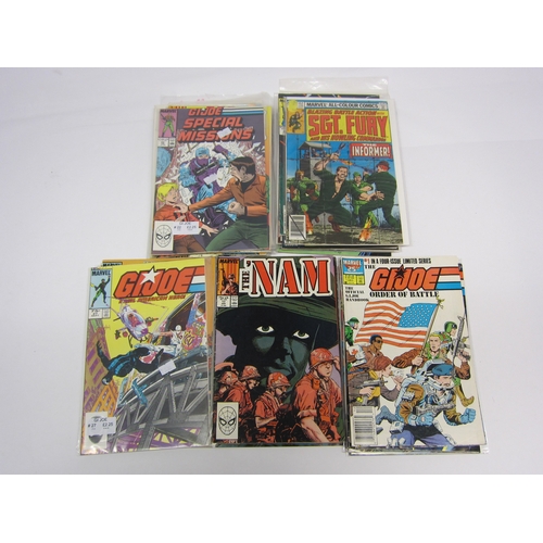 5072 - A collection of Marvel military related comics including 'GI Joe', 'Mark Hazzard: Merc', 'Sgt. Fury'... 