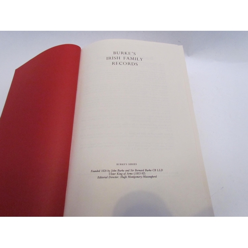 4106 - Single volume Burke's Irish Family Records, American Edition, published 1976, 26cm x 18cm   (R) £40