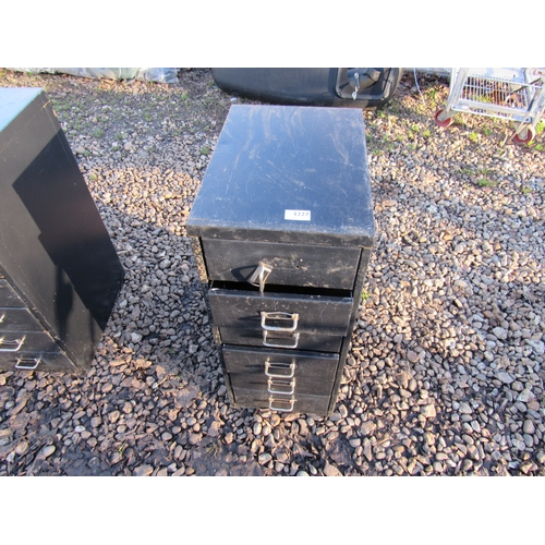 3227 - A six draw metal filing cabinet