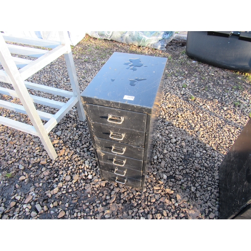 3228 - A six draw metal filing cabinet