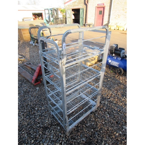 3230 - A four tier tray trolley