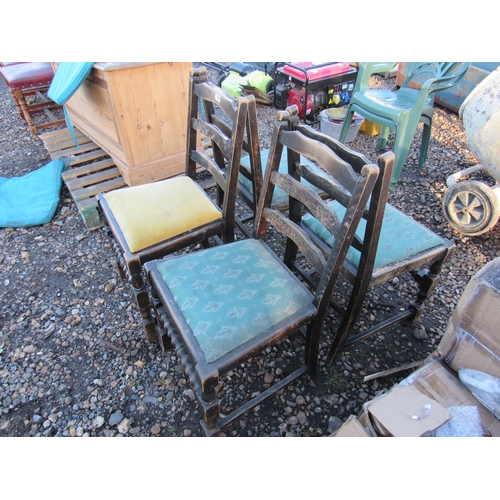 3260 - Three plus one dining chairs     (E) £5-8