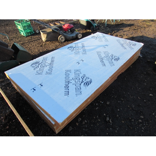 3312 - Four sheets of 100mm x 8' x 6' Kingspan insulation