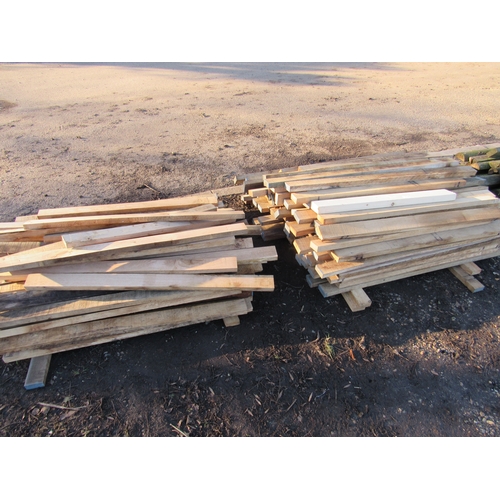 3334 - A quantity of mixed timber including oak