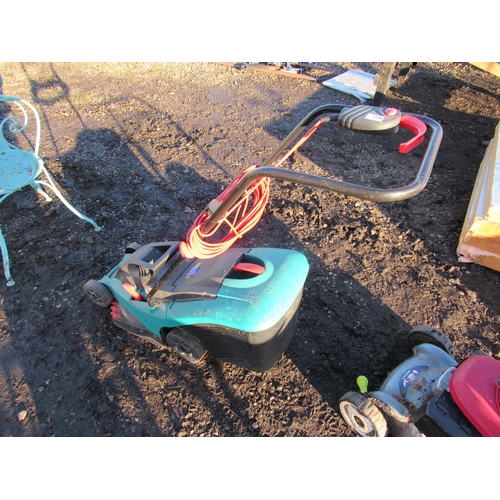 3340 - A Bosch electric Rotak 36 mower with collector. DTI Failure:please see information pages