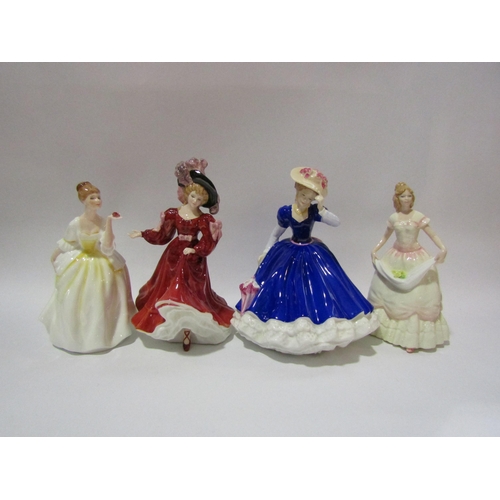 4267 - Four Royal Doulton figures, Mary, Patrica, flower of love and Nicole