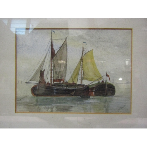 4268 - A Derek Gardner limited edition prints of ships at sail, No 471/850 and D MITCHELL watercolour of bo... 