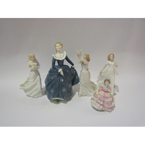 4272 - Five Royal Doulton figures including Friendship, Thinking of You, Hannah and Fragrance