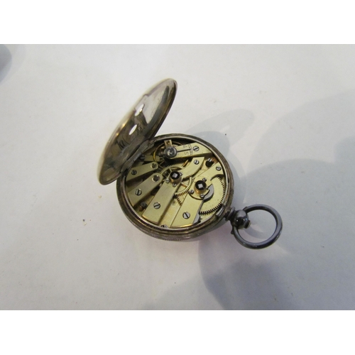 4374 - Two pocket watches including stamped 935 a/f, both with key