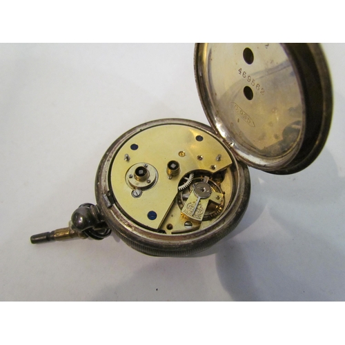 4374 - Two pocket watches including stamped 935 a/f, both with key