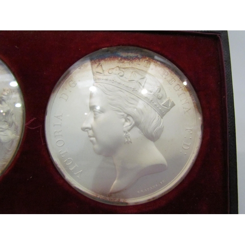 4379 - Two Victorian moulds one depicting Queen Victorian a/f the other depicting Holborn Viaduct and Black... 