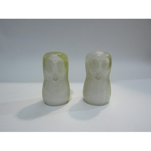 4415 - Two Art glass owl paperweights, 10cm tall