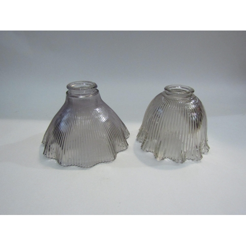 4426 - Five holophane glass light shades, 