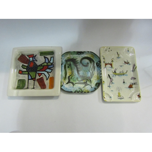 4457 - Mixed retro ceramic dishes including Brexton, Celtic pottery, Chelsea and a wall hanging pigeon (6)