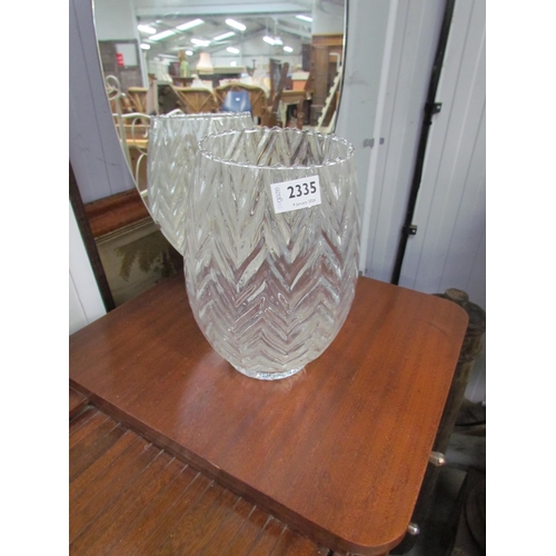 2314 - A glass vase  (C)