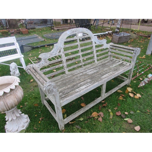 7353 - A hardwood Lutyens style garden bench  (R)  £150