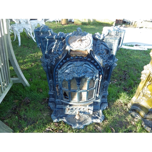 7108 - A 1930's French blue enamel stove   (E)  £40-60