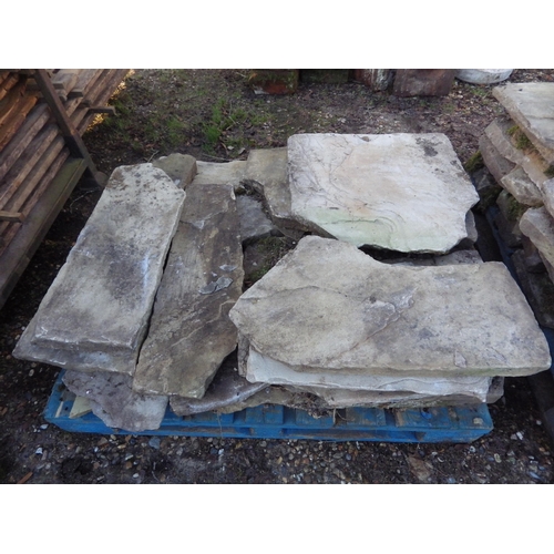 7211 - A pallet of York stone