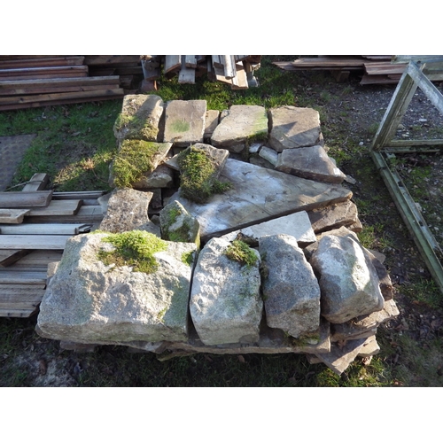 7214 - A pallet of York stone