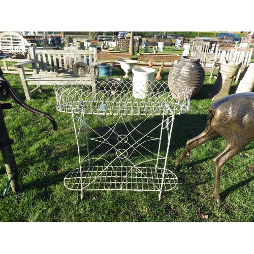 7316 - A 19th Century wirework planter stand, 32