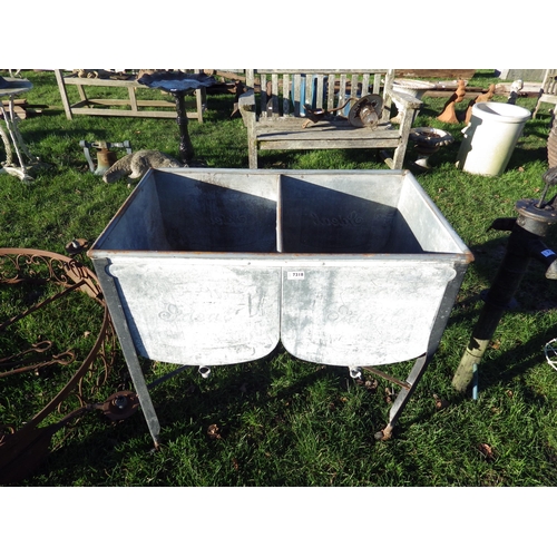 7318 - A galvanised dairy tank  (R)  £60