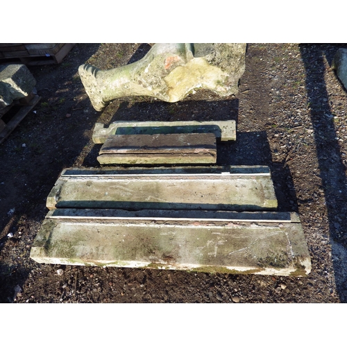 7334 - Four stone sills, mixed sizes  (E) £15-30