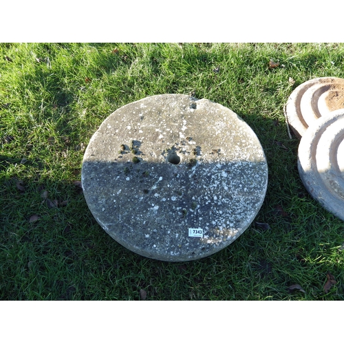 7343 - A stone grinding wheel, 23