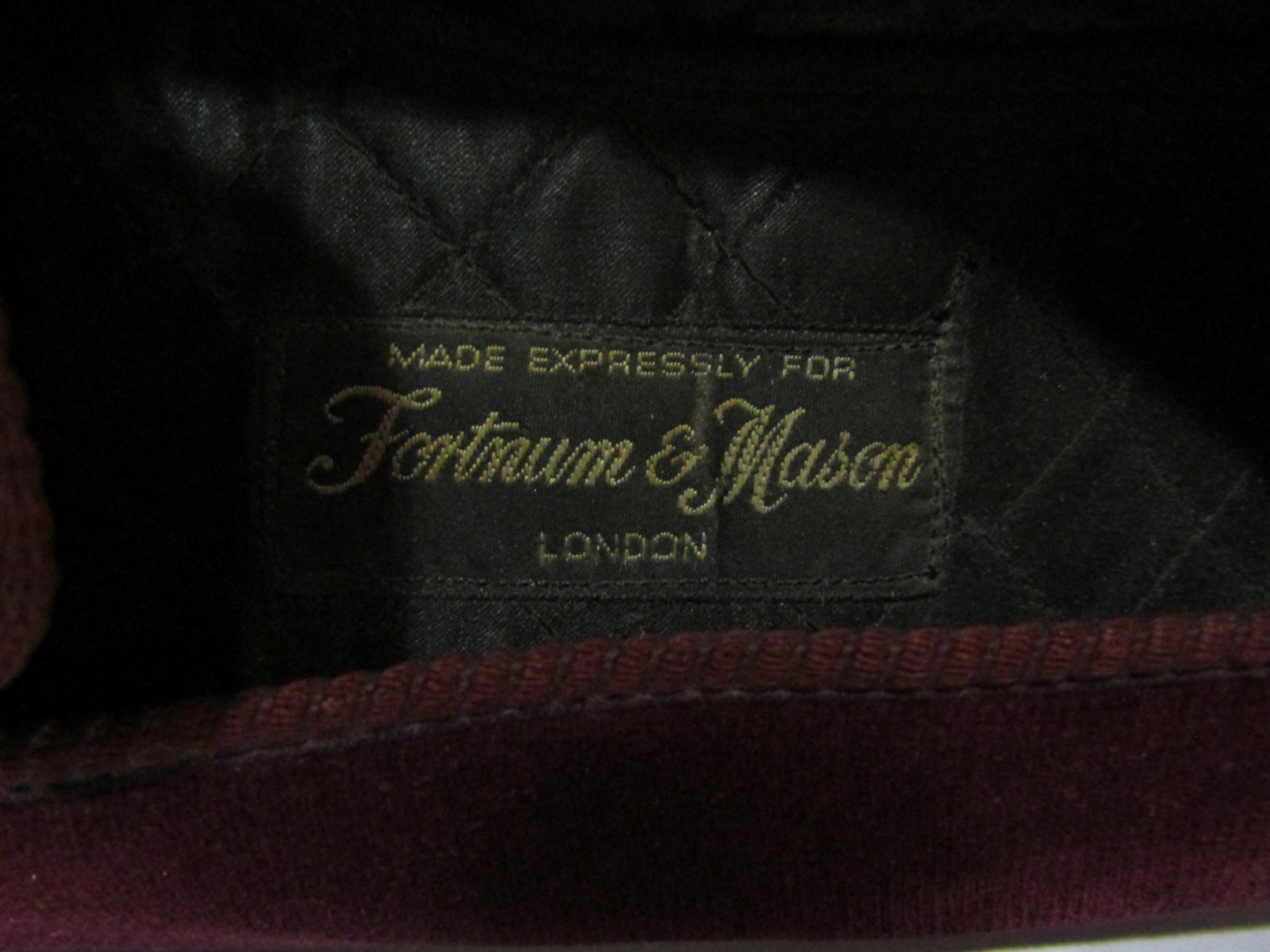 A pair of Fortnum & Mason gentleman's size 9 embroidered hand-made ...