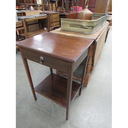 2179 - An Edwardian mahogany side table